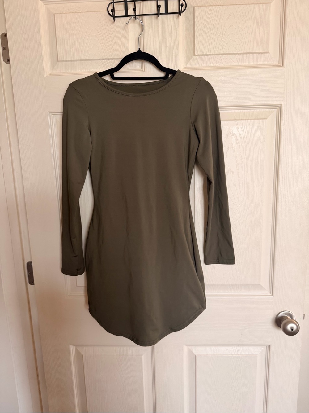 Women’s Olive Green Bodycon Dress – Size Small